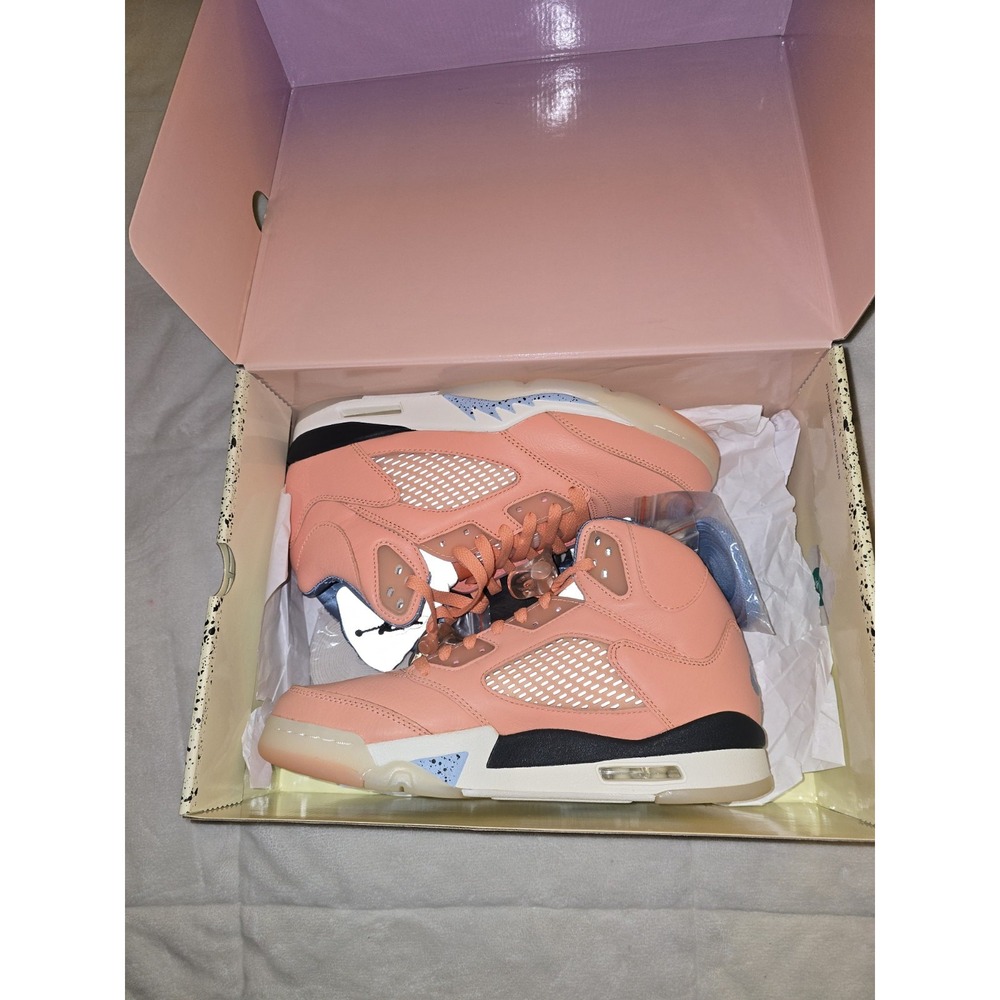 Size 9- Jordan 5 Retro x DJ Khaled We The Best - Crimson Bliss 2022 New With Box - Picture 3 of 16